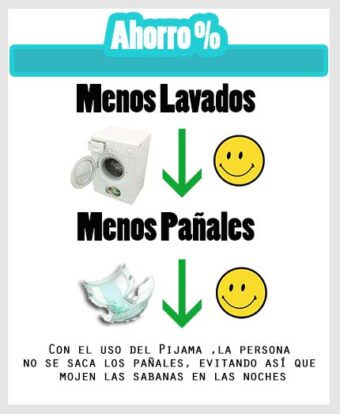(2) Ahorra el cambio de sabanas y pañales en las noches