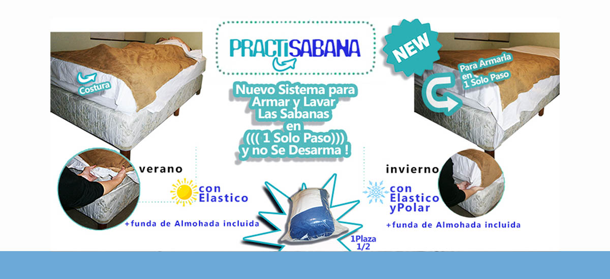Sabanas que se estan cosidas, Se lavan, arman y desarman en (1) Paso. 